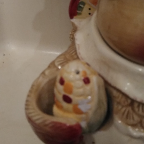 Vintage Give thanks Turkey serving dish with salt and pepper shakers - Picture 3 of 7